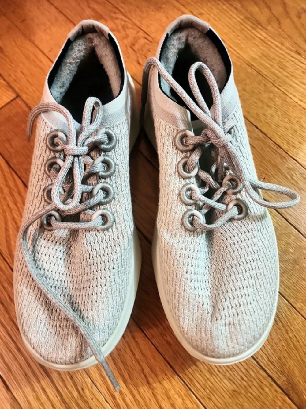 Allbirds Tree Dasher 2 Women's Knit Sneakers in Light Gray
